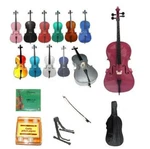 New Cello,bag,bow,strings,bridge,tuner,stand 1/4, 1/8 For Beginner Student. Fixed Price $329.99.