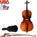 Professional 4/4 Acoustic Cello Maple Spruce Top For Adults W/case+bow+rosin. Fixed Price $288.95.