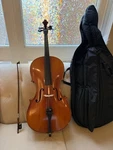 Student Cello 1/2 Size (anno 1990 Nagoya Suzuki #40) Bow, Soft Case. Fixed Price $499.99.