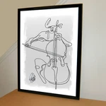 Cello Player Classical Music Poster Print Wall Art 18X24. Fixed Price $26.99.