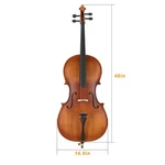 Free Shipping! Cello Case/bag Made Of Spruce, Ebony, And Maple +bow!. Fixed Price $475.00.