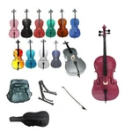 Merano 4/4 3/4 1/2 1/4 1/8 1/10 1/16 CELLO,BOW,2 Bags,rosin,strings,stand. Fixed Price $399.99.
