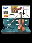 Symphony Violin+hard Case,bow, STAND,TUNER,ROSIN,COLLIMATOR-GV25P2 4/4-1/8 Size. Fixed Price $124.41.
