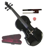 Merano 1/16 Violin With Case, Bow, Rosin For Student, Beginner, Gift - Black. Fixed Price $59.99.