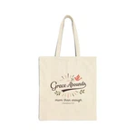 Grace Abounds Christian Tote Bag Faith 2 Corinthians Scripture Bible Verse. Fixed Price $20.99.