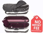 Bobelock 1047 4/4 Fiberglass Half Moon Violin Case Black Wine Velvet. Fixed Price $248.00.