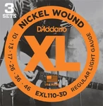 Pack D'addario Electric Guitar Strings 10-46 Light EXL110-3D Sets. Fixed Price $20.99.