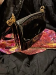 Vintage Crown Lewis Black Patent Shoulder Bag Gold Chain Hardware Collectible. Fixed Price $150.00.