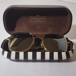 Henri Bendel Classic Sunglasses Lg Square Mirrored Gold Frame+case 59 17 135 #3. Fixed Price $79.00.
