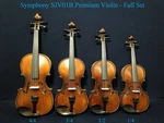 Symphony Premium Violin Set -4/4,3/4,1/2,1/4 Size W/deluxe Foam Case, Bow, Rosin. Fixed Price $163.74.