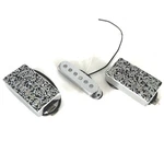 Electric Guitar Full Set Silver Carve Patterns Pickup For Pia Style Hsh. Fixed Price $38.00.