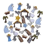 Buttons Galore 50 Piece Nativity Christmas 15.875MM 38.1MM, Multicolor. Fixed Price $25.40.
