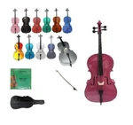 Merano Cello,bag,bow,rosin Black White Natural Gold Silver Purple 4/4 1/4 1/8. Fixed Price $299.99.