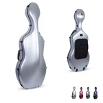 Crossrock Poly Carbon Composite Case Fits For 4/4 Size Cello With Wheels-silver. Fixed Price $557.99.