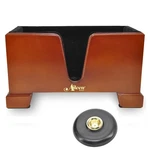 Aileen STC02 4/4 Full Size Burgundy Wooden Cello Box Stand, Black Premium Vel.... Fixed Price $167.22.