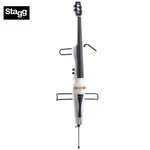 Stagg Ecl 4/4 Full Size Solid Maple Electric Cello White With Bag And Bow. Fixed Price $939.99.
