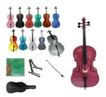 Merano 1/8 Cello,bag,bow,strings,bridge,rosin+free Stand For Beginner, Student. Fixed Price $399.99.