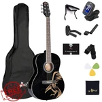 Winzz 39" Concert Acoustic Guitar Kit Powerful Eagle AF227A. Fixed Price $164.99.