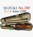 Suzuki Violin String Instrument No. 200 Size: 1/4 Anno: 1996. Fixed Price $234.49.