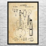Cello Patent Wall Art: Music Art, Classroom Decor, Teacher Gifts,. Fixed Price $21.95.