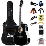 Start Playing Guitar Today - Full Size Electro Acoustic Black Left Handed. Fixed Price $179.99.