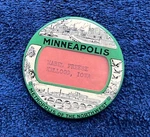 1940'S Minneapolis Name Badge Metropolis Of The Northwest 1/2" Cello. Fixed Price $5.33.
