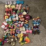 Hair Bows Lot Of 58 Various Sizes And Styles (jojo Siwa,disney Michael Kors). Fixed Price $20.00.