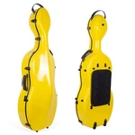 Crossrock Fiberglass Case With Wheels Fits 4/4 Full Size Cello-yellow. Fixed Price $589.99.