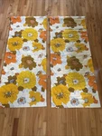 Set Of 2 Vintage Roman Mid Century Mod Fabric Blinds Window Shades Retro Strings. Fixed Price $124.99.