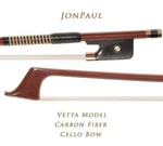 Jonpaul Vetta Gold Mounted Carbon Composite Cello Bow. Fixed Price $4832.00.
