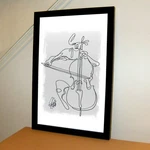 Cello Player Classical Music Poster Print Wall Art 11X17. Fixed Price $16.14.