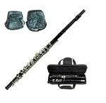 Merano Black Flute With Carrying Case+music Sheet Bag+accessories. Fixed Price $89.99.