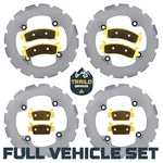 Honda Talon 1000R/1000X/1000X-4 2019-2026 Ridge Rider Rotor And Brass Pad Kit. Fixed Price $289.79.