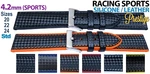 Prestige Carbon Fibre Grain Calf Leather & Elite Silicone Sport Watch Strap. Fixed Price $13.31.