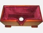 Vio Music Cello Wooden Stand Burgundy Velvet Plush Cushions. Fixed Price $167.22.