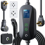 Carbon Fiber Level Tesla Charger, 24A Adjustable Current/timer/smart Displa.... Fixed Price $367.35.