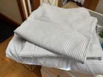 Ralph Lauren Vintage Oxford Stripe King Fitted Sheet , Set Of Pillow Cases. Fixed Price $125.00.