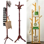Wooden Standing High-grade Hat Coat Rack Jacket Bag Hanger Tree Hanging Us. Fixed Price $39.95.
