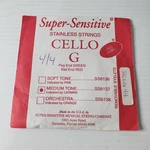 Super Sensitive Red Label Cello String 4/4 Size Medium Tone Stainless. Fixed Price $16.99.