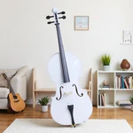 4/4 Full Size Beginner Acoustic Cello Set - Student Bag Bow Rosin White. Fixed Price $248.99.