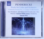 Penderecki Works For Cellos & Orchestra Concerto Grosso No 1 Largo Classical Cd. Fixed Price $7.98.