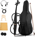 Electric Cello Full Size Silent Headphone Jack Carry Bag Bow Rosin. Fixed Price $259.99.