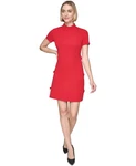 Karl Lagerfeld Paris Women's Bow-trim Sheath Dress Admiral RED-10. Fixed Price $58.49.