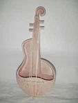Red Wing Ceramic Cello Violin Wall Pocket Planter Usa 1484 Rose Pink Speckled. Fixed Price $70.00.