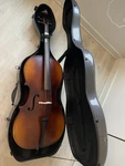 Knilling Perfection Acoustic Cello W/ Carbon Fiber Case, Bow, Ebony Pegs. Fixed Price $1200.00.