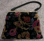 Antique J.w. Wirtel Davenport Carpet Bag Victorian Floral Rose Satchel Label. Fixed Price $124.99.