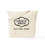 Cafepress Grace Brothers Natural Canvas Tote Bag, Cloth Shopping (590563215). Fixed Price $10.99.