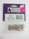 Becker BSA2 Violin String Adjusters Hook Style (set Of 4) (fits 1/2 1/4 Size). Fixed Price $8.00.