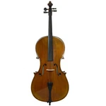 Luca Flamed Cello Outfit With Ebony Fittings And Antique Finish, 1/2 Size. Fixed Price $1299.00.
