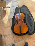 Cello With Soft Case, Size 4/4. Fixed Price $1800.00.